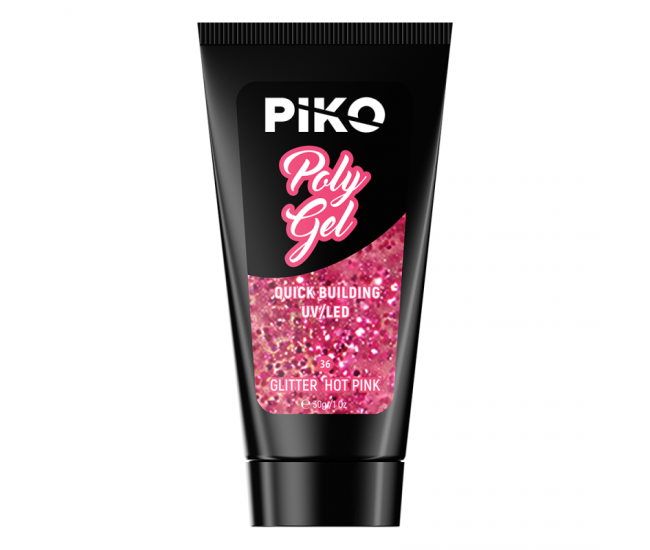 Piko Polygel 36 Glitter Hot Pink