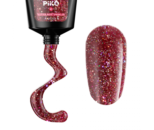 Piko Polygel 43 Glitter Rose Sparkler