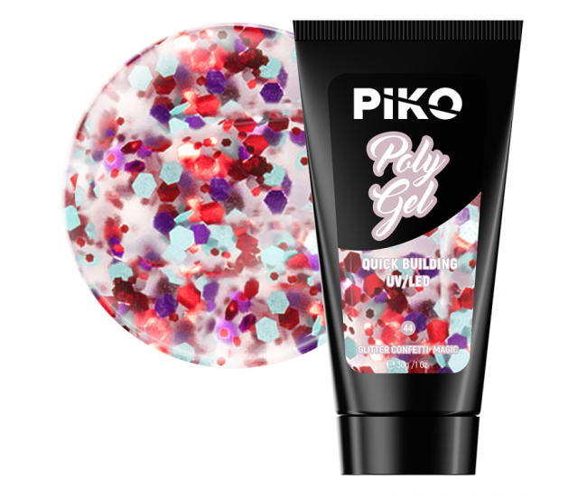 Piko Polygel  44 Glitter Confetti Magic