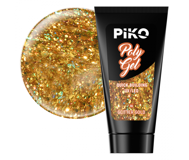 Piko Polygel 46 Glitter Gold