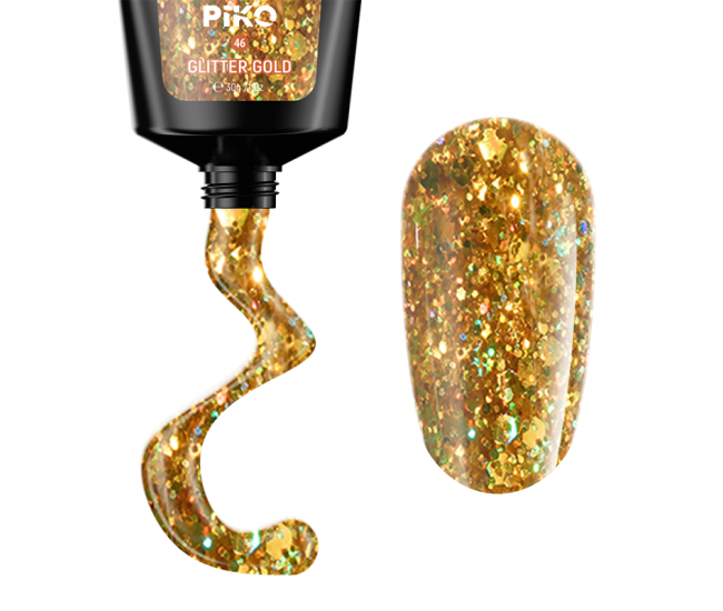 Piko Polygel 46 Glitter Gold