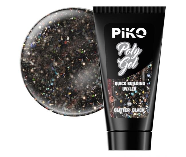 Piko Polygel 49 Glitter Black