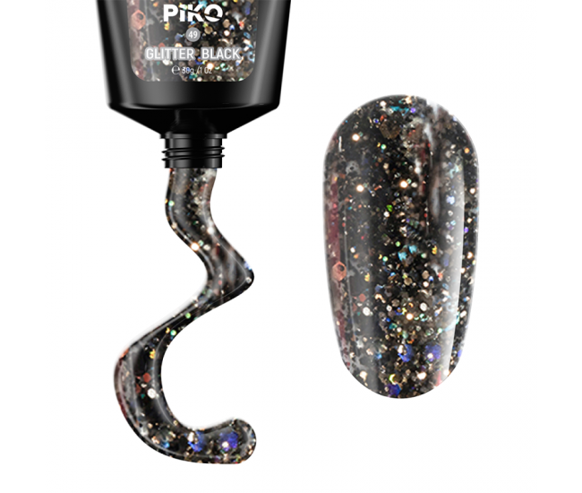 Piko Polygel 49 Glitter Black