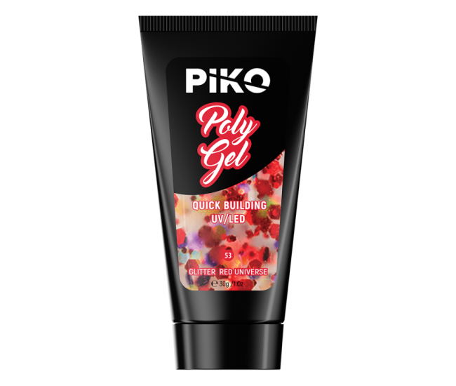 Piko Polygel 53 Glitter Red Universe