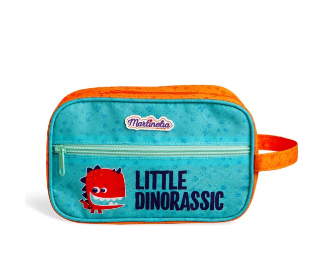 Portfard pentru machiaj copii, MARTINELIA LITTLE DINORASSIC BAG, cosmetice copii, pentru fetițe, W30xH14xD6cm