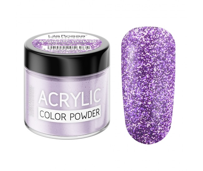 Pudra acrilica color, Lila Rossa, Dazzling Purple, 7 g Pudra acrilica color, Lila Rossa, Dazzling Purple, 7 g