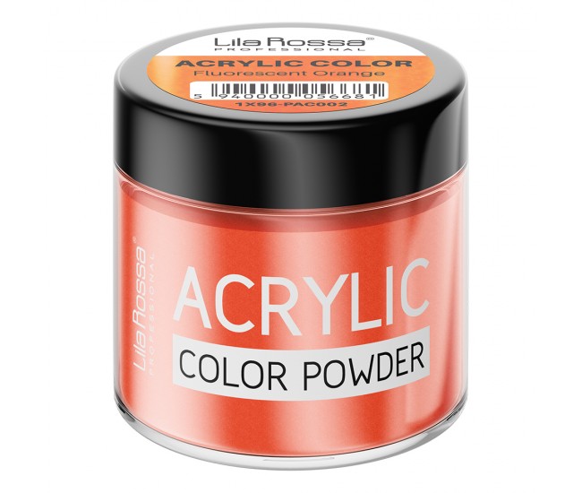 Pudra acrilica color, Lila Rossa, Fluorescent Orange, 7 g Pudra acrilica color, Lila Rossa, Fluorescent Orange, 7 g