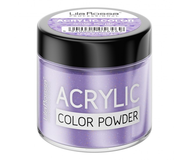 Pudra acrilica color, Lila Rossa, Glitter Purple, 7 g Pudra acrilica color, Lila Rossa, Glitter Purple, 7 g