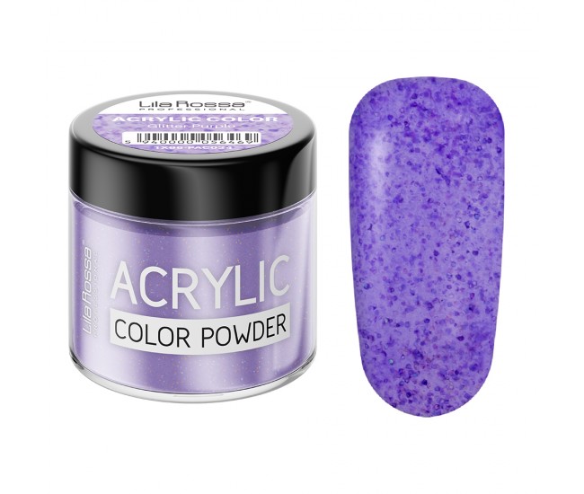 Pudra acrilica color, Lila Rossa, Glitter Purple, 7 g
