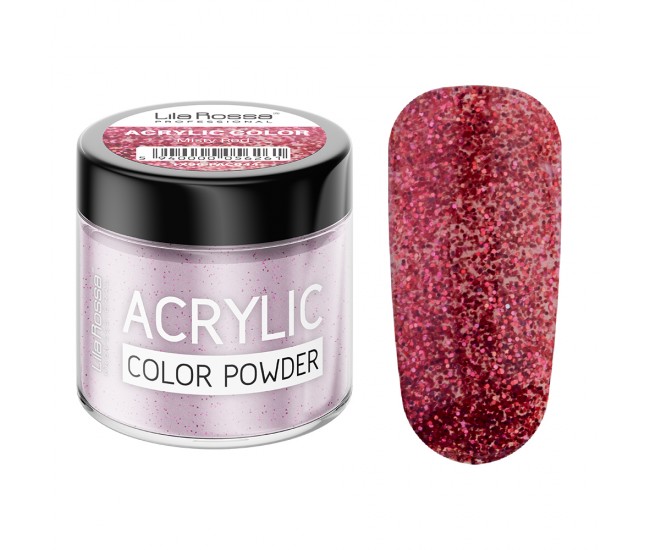 Pudra acrilica color, Lila Rossa, Misty Red, 7 g Pudra acrilica color, Lila Rossa, Misty Red, 7 g