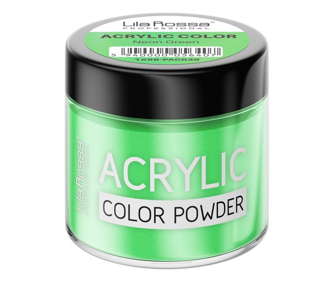 Pudra acrilica color, Lila Rossa, Neon Green, 7 g