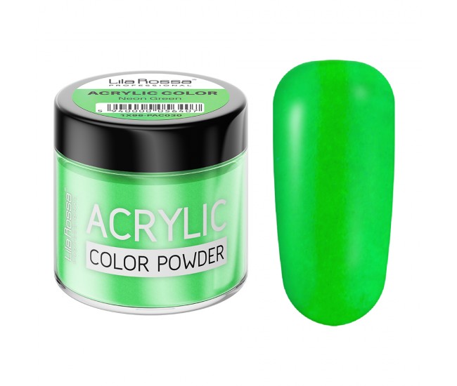 Pudra acrilica color, Lila Rossa, Neon Green, 7 g