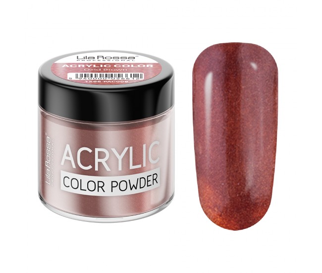 Pudra acrilica color, Lila Rossa, Oxid Brown, 7 g Pudra acrilica color, Lila Rossa, Oxid Brown, 7 g