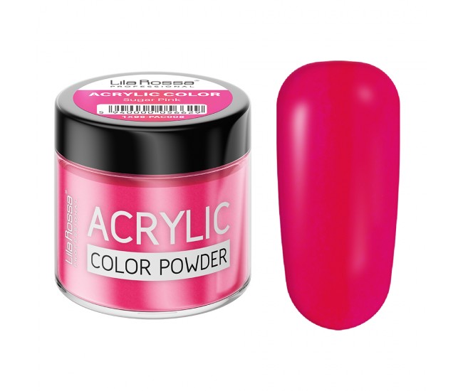 Pudra acrilica color, Lila Rossa, Sugar Pink, 7 g