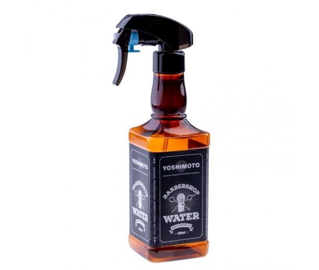 Pulverizator pentru frizerie, din plastic dur, maro, 500 ml