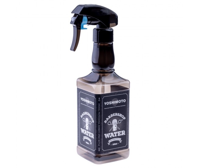 Pulverizator pentru frizerie, din plastic dur, negru, 500 ml