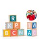 Puzzle Karemi din lemn, joc de ortografie, spelling game, invatare limba engleza, 79 de piese, K01B-10140