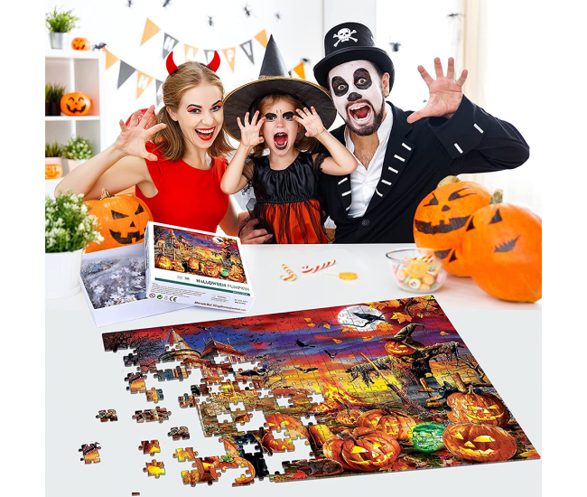Puzzle Karemi Halloween Pumpkin, dovleac, 500 piese