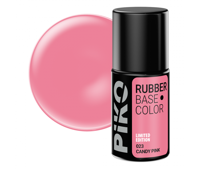 Baza Piko Rubber, Base Color, 7 ml, 023 Candy Pink, Editie Limitata