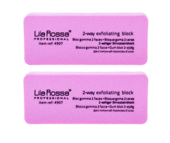 Set 2 buffere pentru luciul unghiei, refolosibile, dreptunghi, roz Lila Rossa