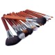 Set 22 pensule makeup Megaga cu husa visinie