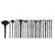 Set 24 pensule makeup, Lila Rossa, cu husa neagra
