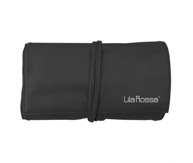 Set 24 pensule makeup, Lila Rossa, cu husa neagra