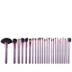 Set 24 pensule makeup, Megaga, Lila Rossa, cu husa neagra