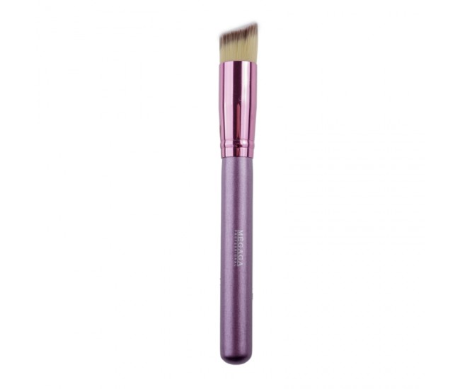 Set 24 pensule makeup, Megaga, Lila Rossa, cu husa neagra