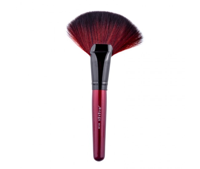 Set 26 pensule makeup, Megaga, Lila Rossa, cu husa neagra
