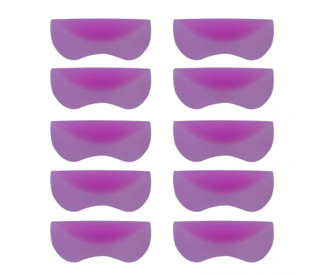 Set bigudiuri din silicon pentru gene permanent, Lila Rossa, 10 bucati, nr 2