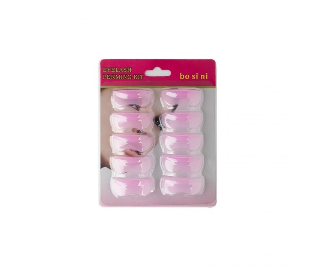 Set bigudiuri din silicon pentru gene permanent, Lila Rossa, 10 bucati, nr 3