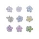 Set decoratiuni pentru unghii - trandafiri din silicon, 9 buc