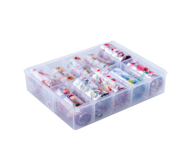 Set folii de transfer Lila Rossa, Christmas Day Collection, 10 buc