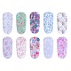 Set folii de transfer Lila Rossa, Garden Collection, 10 buc