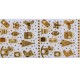 Set folii de transfer Lila Rossa, Gold Christmas Collection, 10 buc