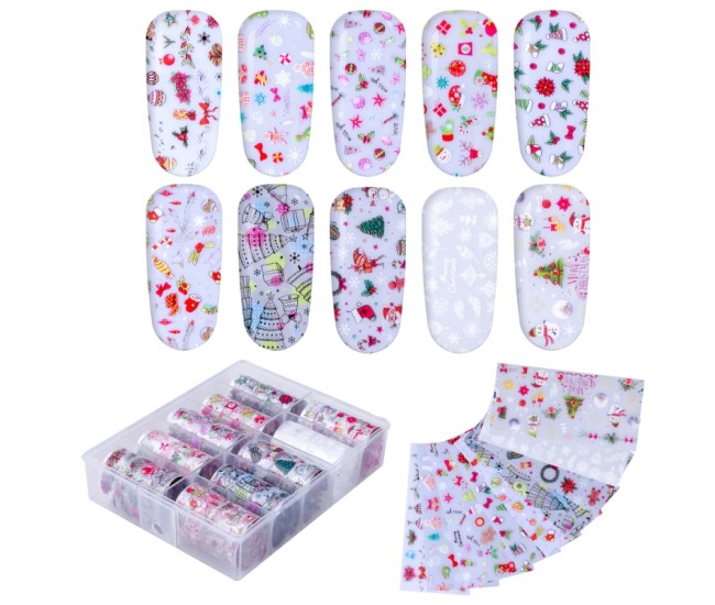 Set folii de transfer Lila Rossa, Holiday Collection, 10 buc