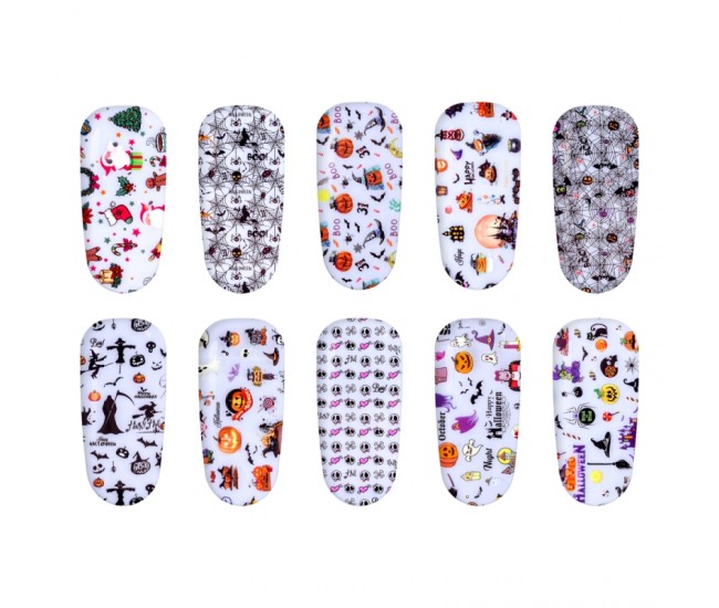 Set folii de transfer Lila Rossa, Trick Or Treat Collection, 10 buc