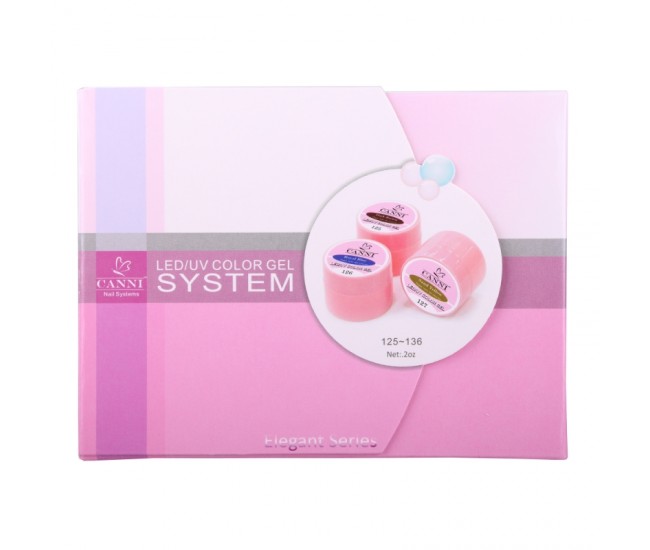 Set gel color Canni, Elegant Series, 12 buc geluri