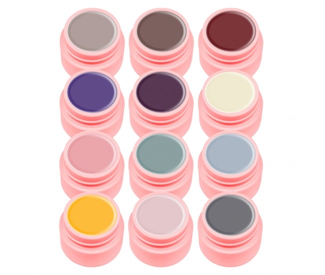 Set gel color Canni, Natural Series, 12 geluri