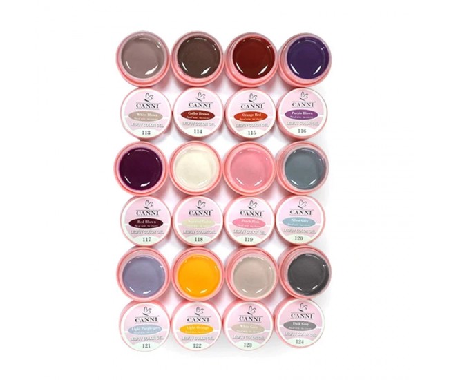Set gel color Canni, Natural Series, 12 geluri