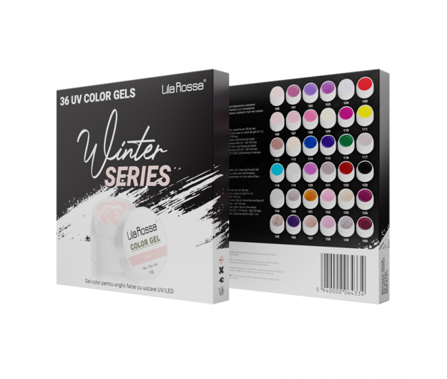 Set gel color Lila Rossa, Winter Series, 36 geluri