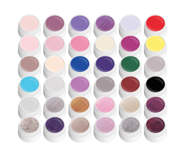 Set gel color Lila Rossa, Winter Series, 36 geluri