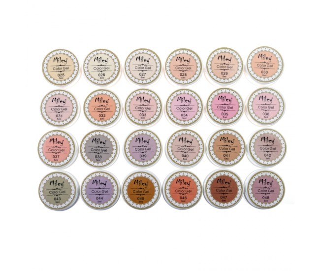 Set gel color Miley, Natural Series, 24 buc x 5 ml, m2402