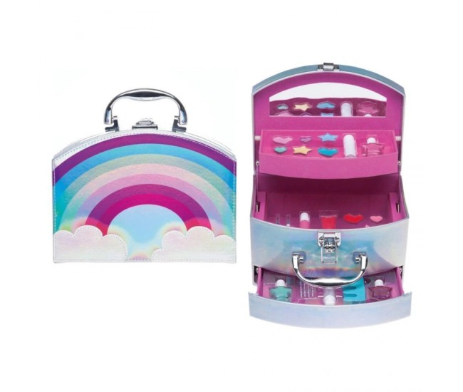 Set paleta machiaj copii tip geanta cosmetice 21 x 17,5 x 14,5 cm