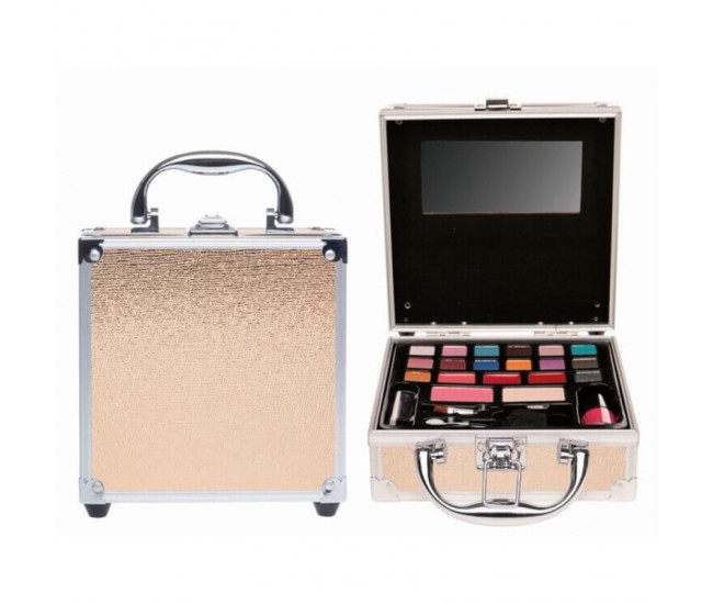 Set paleta machiaj tip geanta cosmetice 17 x 15 x 7 cm