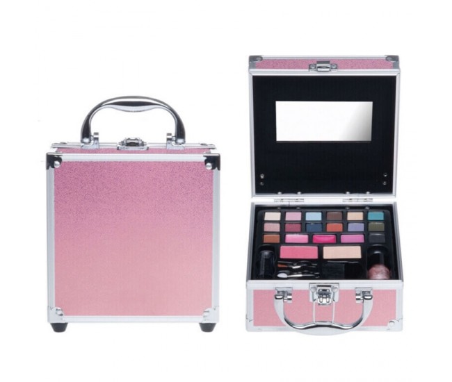 Set paleta machiaj tip geanta cosmetice 17 x 15 x 7 cm