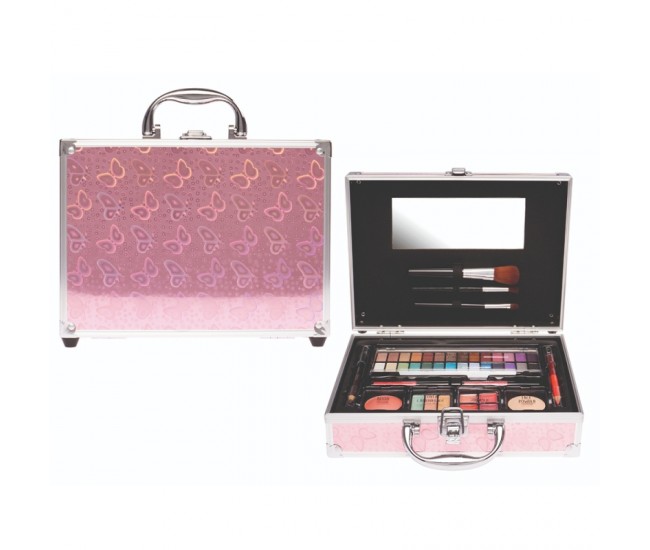 Set paleta machiaj tip geanta cosmetice 23,5 x 20 x 7,5 cm