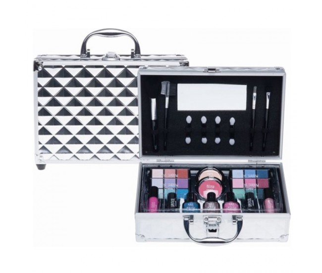 Set paleta machiaj tip geanta cosmetice 25 x 19 x 7,5 cm