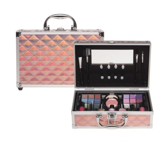 Set paleta machiaj tip geanta cosmetice 25 x 19 x 7,5 cm
